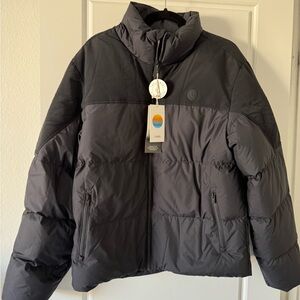 Vuori Aviara Insulated Jacket Men’s Heavyweight Down Jacket Size Medium Black